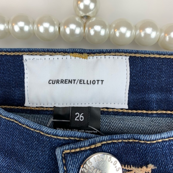 Current Elliot High Waist Stiletto Raw Hem Skinny - Picture 6 of 8